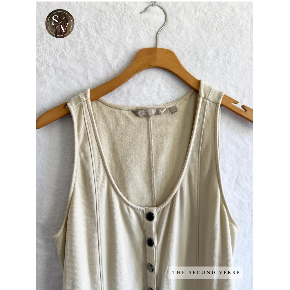 Athleta Farallon Romper Putty Sleeveless Jumpsuit Size 8 - Picture 4 of 14